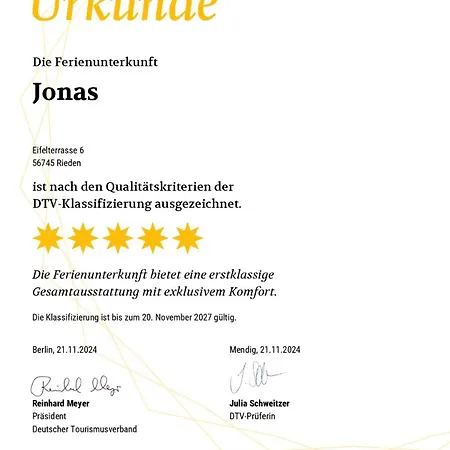 Jonas 度假居 Rieden (Mayen-Koblenz)